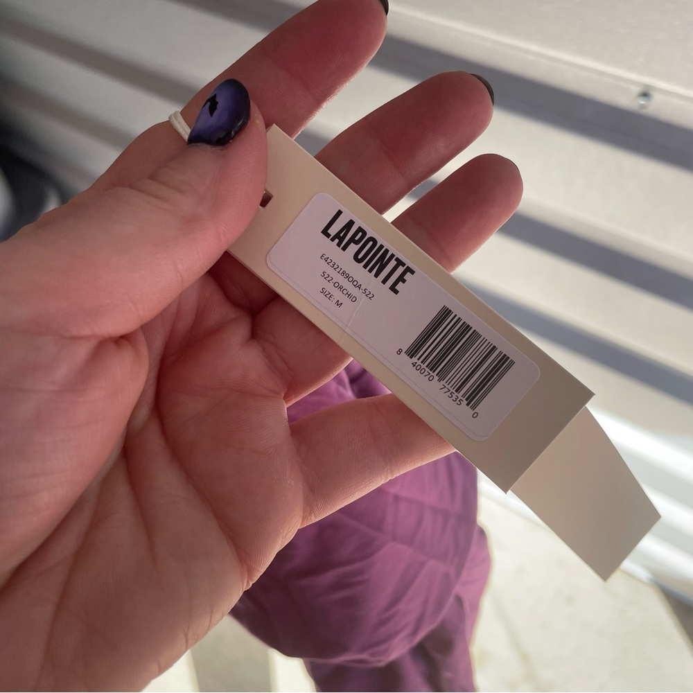 Lapointe NWT LIGHTWEIGHT JERSEY CREWNECK BODYSUIT IN ORCHID - Picture 6 of 6